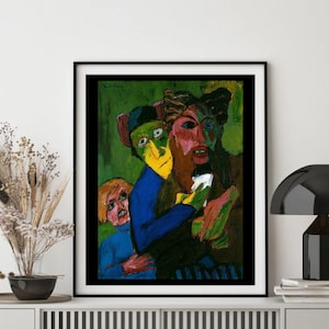 Giclée Fine Art Print; &quot;Excited People&quot; By Emil Nolde; Fine Art Print; Giclée Print; German Impressionist Art Print; Impressionism
