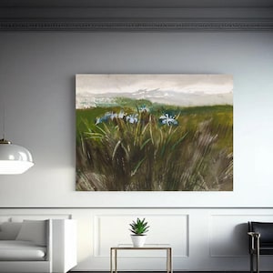 Giclée Fine Art Print; &quot;Wild Iris&quot; By Andrew Wyeth; Painting Circa 1997. Fine Art Print; Giclée Print; Andrew Wyeth Art Print; Americana Art