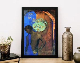 Giclée Fine Art Print; "The Blue Tunic" By Odilon Redon; Fine Art Print; Giclée Print; Symbolism Art; Symbolism Art Print; Odilon Redon Art