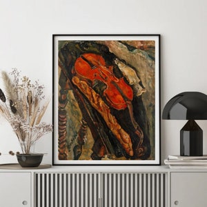 Giclée Fine Art Print; "The Red Violin" By Chaim Soutine; Fine Art Print; Giclée Print; Expressionist Art Print; Expressionism Art Print