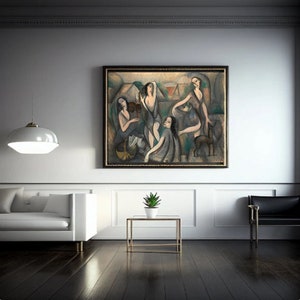 Giclée Fine Art Print; &quot;Young Girls&quot; By Marie Laurencin; Fine Art Print; Giclée Print; Cubism Art; Cubism; Cubism Art Print; Cubist Art