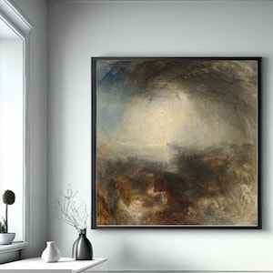 Giclée Fine Art Print; &quot;The Evening Of The Deluge&quot; By Joseph Mallard Turner; Fine Art Print; Giclée Print; Impressionism Art Print