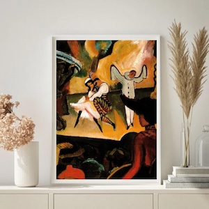 Giclée Fine Art Print; &quot;Russian Ballet&quot; By Ernst Kirchner; Fine Art Print; Giclée Print; German Expressionism Art Print; Expressionist