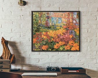 Giclée Fine Art Print; "Flower Garden" By Emil Nolde; Fine Art Print; Giclée Print; German Expressionist Art Print; Expressionism Art Print