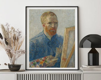 Giclée Fine Art Print; "Self-Portrait In Front Of The Easel" By Vincent Van Gogh; Fine Art Print; Giclée Print; Van Gogh Art; Van Gogh Print