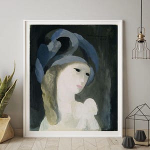 Giclée Fine Art Print; &quot;Head Of A Young Woman&quot; By Marie Laurencin; Fine Art Print; Giclée Print; Cubism Art; Cubism; Cubism Art Print