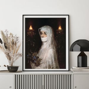Giclée Fine Art Print; &quot;Vestal&quot; By Arnold Bocklin; Fine Art Print; Giclée Print; Symbolism Art; Symbolism Art Print