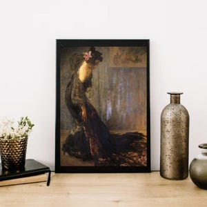 Giclée Fine Art Print; &quot;The Model&quot; By Alessandro Milesi; Fine Art Print; Giclée Print; Impressionism; Impressionism Art; Impressionist