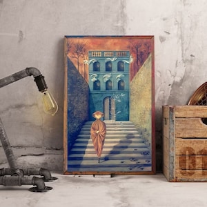 Giclée Fine Art Print; &quot;Rupture&quot; By Remedios Varo; Fine Art Print; Giclée Print; Surrealism Art; Remedios Varo Art Print; Surrealism Print