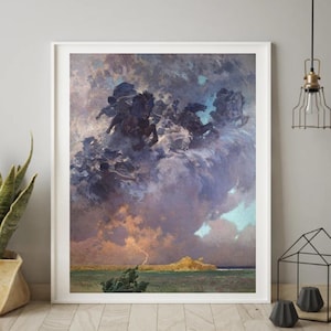 Giclée Fine Art Print; &quot;The Tempest&quot; By Zdzisław Jasiński; Fine Art Print; Giclée Print; Expressionism Print; Expressionist Art Print
