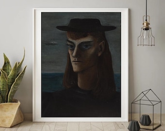 Giclée Fine Art Print; "Self-Portrait" By Gertrude Abercrombie; Fine Art Print; Giclée Print; Surrealism; Surrealism Art Print; Portraits