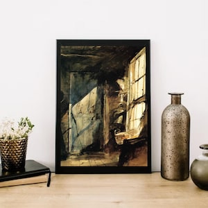 Giclée Fine Art Print; &quot;Blue Door&quot; By Andrew Wyeth; Painting Circa 1952. Fine Art Print; Giclée Print; Wyeth Art Print; Wyeth Art