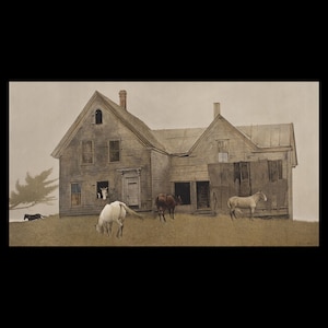 Giclée Fine Art Print; &quot;Open House&quot; By Andrew Wyeth; Painting Circa 1980. Fine Art Print; Giclée Print; Andrew Wyeth Art Print; Wyeth Art