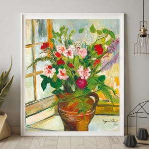 Giclée Fine Art Print; &quot;Bouquet de Fleurs&quot; By Suzanne Valadon; Fine Art Print; Giclée Print; Symbolism Art Print; Symbolism Art