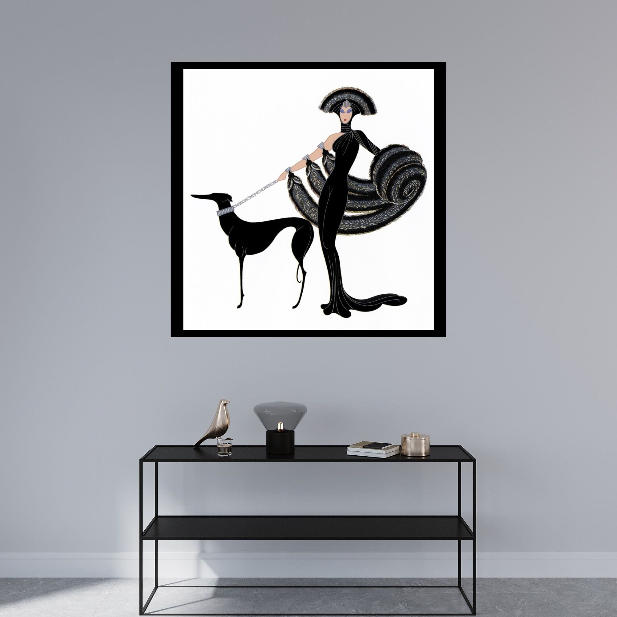 Erte Symphony in Black - Etsy