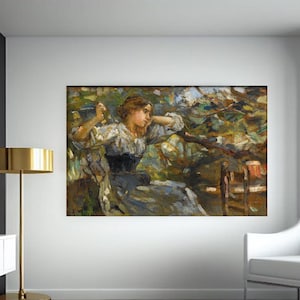 Giclée Fine Art Print; &quot;Daydreaming&quot; By Alessandro Milesi; Fine Art Print; Giclée Print; Impressionism; Impressionism Art; Impressionist