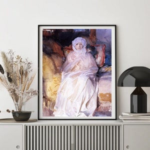 Giclée Fine Art Print; &quot;Mrs. Gardner In White&quot; By John Singer Sargent; Fine Art Print; Giclée Print; Portrait Art; John Singer Sargent Print
