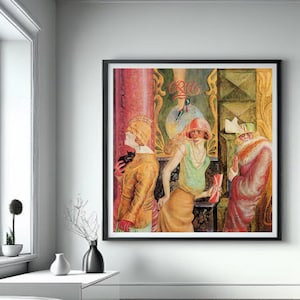 Giclée Fine Art Print; &quot;Three Tarts On The Street&quot; By Otto Dix; Fine Art Print; Giclée Print; Otto Dix Print; Symbolism Art Print; Otto Dix