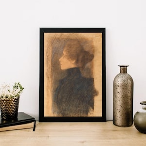 Giclée Fine Art Print; &quot;Portrait Of A Woman&quot; By Gustav Klimt; Fine Art Print; Giclée Print; Gustav Klimt Print; Klimt Giclée Print; Klimt