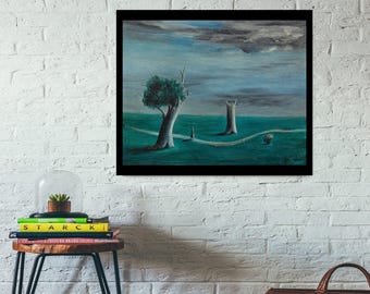 Giclée Fine Art Print; "Winding Road" By Gertude Abercombie; Fine Art Print; Giclée Print; Surrealism Art Print; Surrealist Art