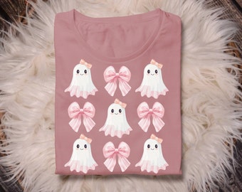 Halloween Coquette Cute Ghost png, Girly Girl Halloween Decor, Halloween Shirt Ghost Design, Spooky Season, Coquette png, Sublimation design