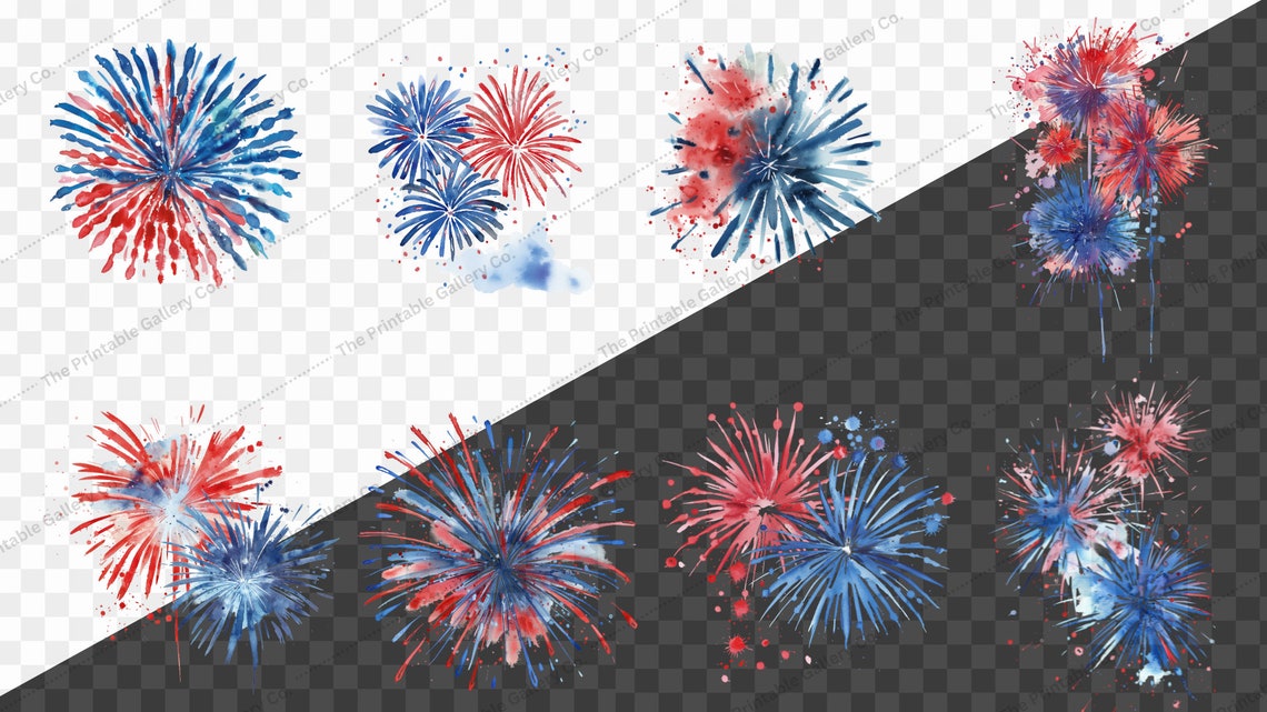 Celebration Fireworks Clipart 4th of July Commercial Use PNG ...