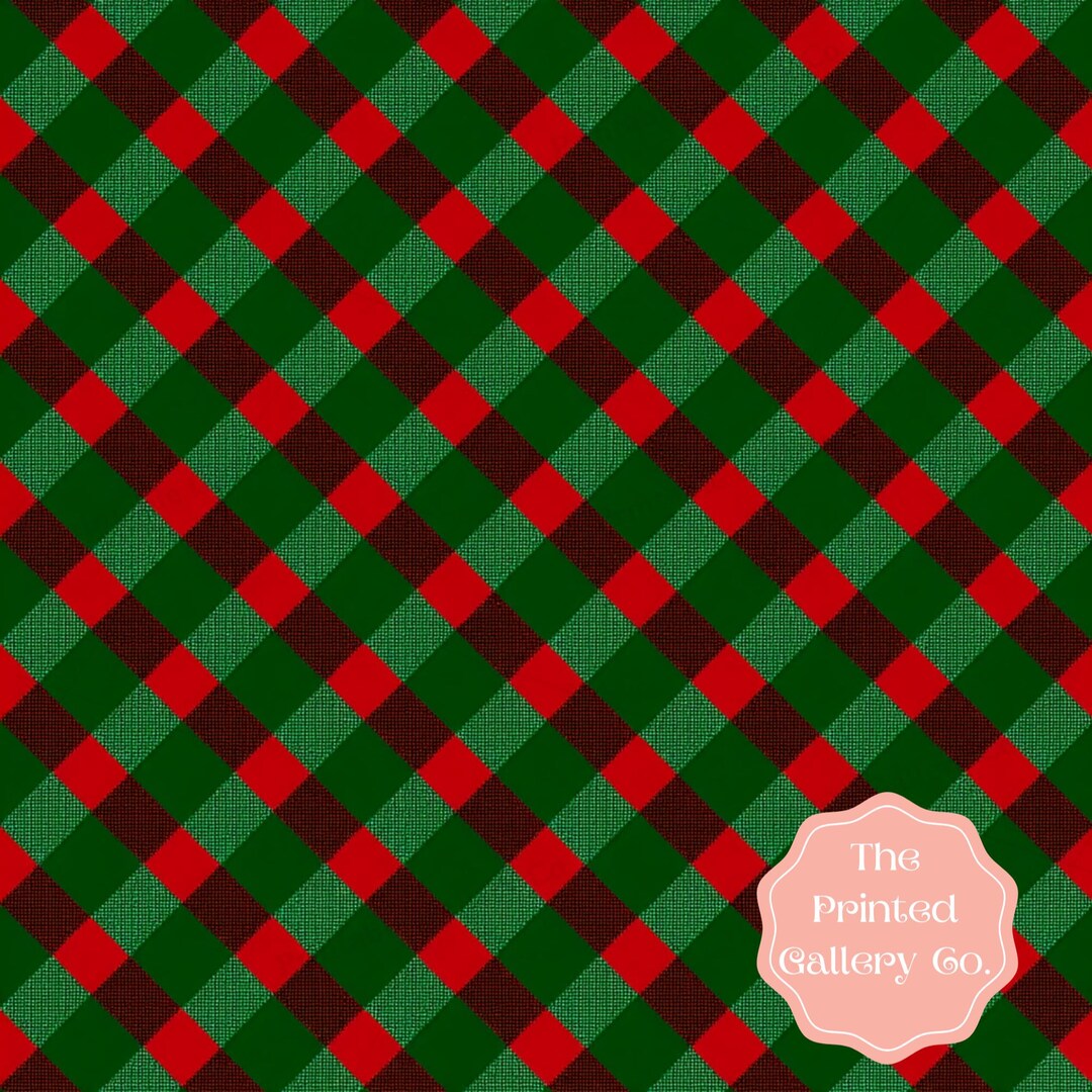 Red & Green Tartan Digital Paper Clipart: Scottish Stewart Plaid ...