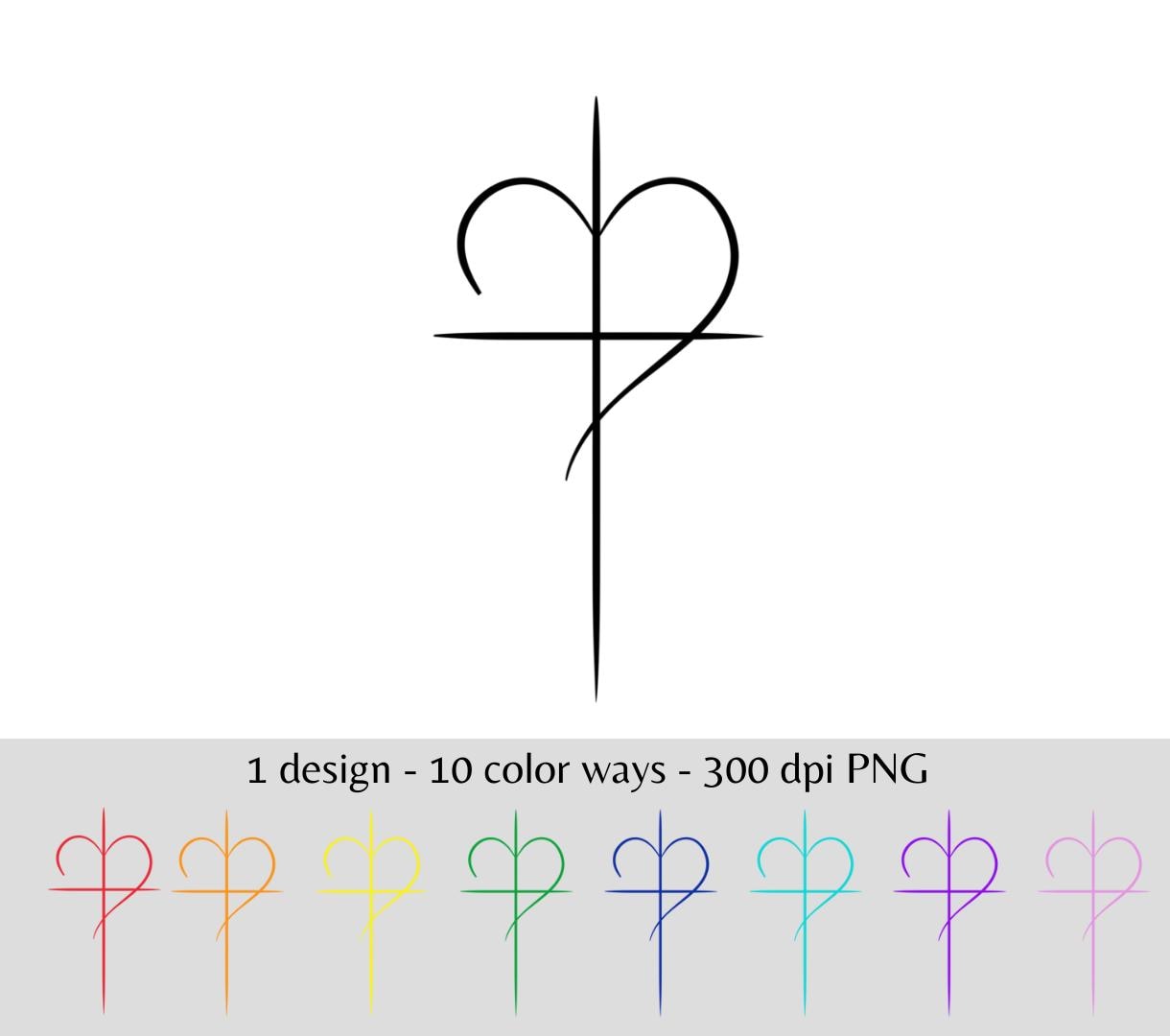 Minimalist Black Linework Cross Clipart PNG Modern Christian Faith ...