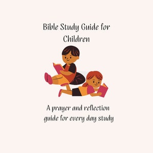 Childrens Bible Study Guide template