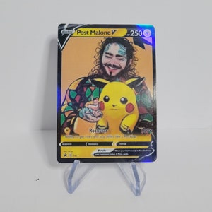 Post Malone Poke Promi Karte (Original Kunst nach Maß) Global Star Icon ill-Eagle Artwork