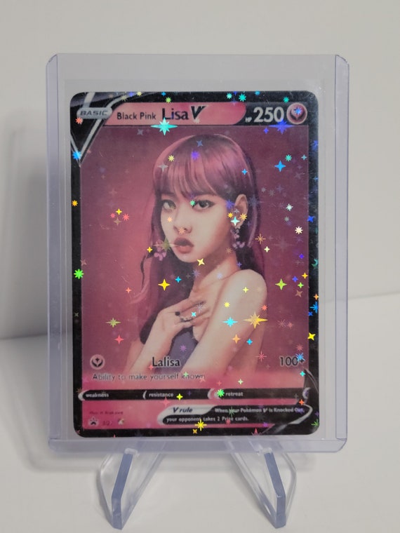 Black Pink Lisa Celebrity Card (original Art Custom Made