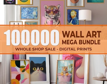 Printable Wall Art Bundle - Frame TV - Gallery Wall Bundle - Vintage, Maximalist - Instant Download, Trendy Posters