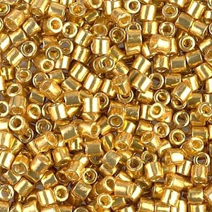 Delica, Duracoat Galvanized Gold, DB 1832, Miyuki 11/0, Apprx Tubes. 22g, 5.2g, 3.5g, Glass, Wholesale, Affordable, High Quality Beads