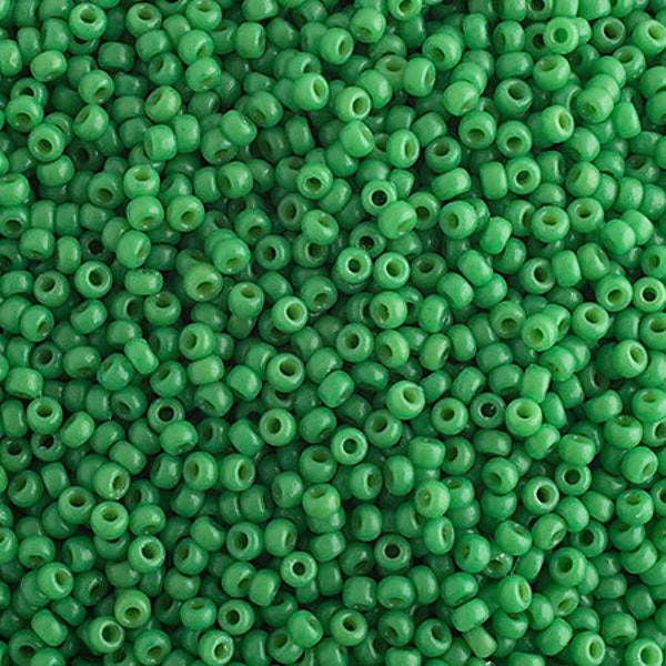Miyuki 11/0 Seedbeads, Fiji Green Opaque Duracoat, 11-4476, Spring Green, Seed Beads, Glass Beads, Affordable, Seedbeads, Beading Supplies