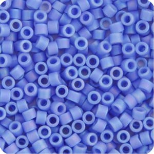 Delica, Light Blue Opaque AB Matte, DB 0881, Miyuki 11/0, Vials Apprx. 5,2g or 22g, Directly from the Supplier, Fair Prices