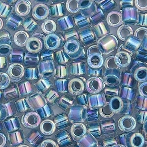 Delica, Light Blue-Lined Dyed, Miyuki 11/0, DB 0058, Vials Apprx. 22g or 5.2g, Directly from the Supplier, Great Prices