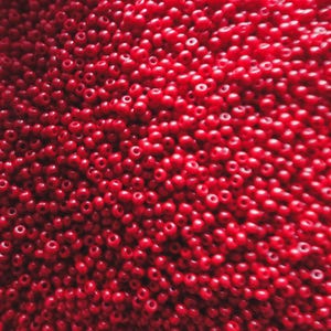 Rouge Foncé Opaque, Czech 11/0, Preciosa, 34914, Perles de rocaille, Tubes de 22 g. ou Sacs 50g Env., Belle Sélection de Couleurs, Billes