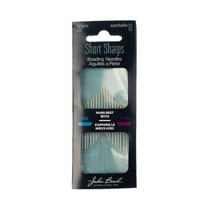 Short Sharp Beading Needles, 20 Needles, Size 10, John Bead, Beading Needles, Craft Needles, Needlework, Beading Supplies, Short Needles
