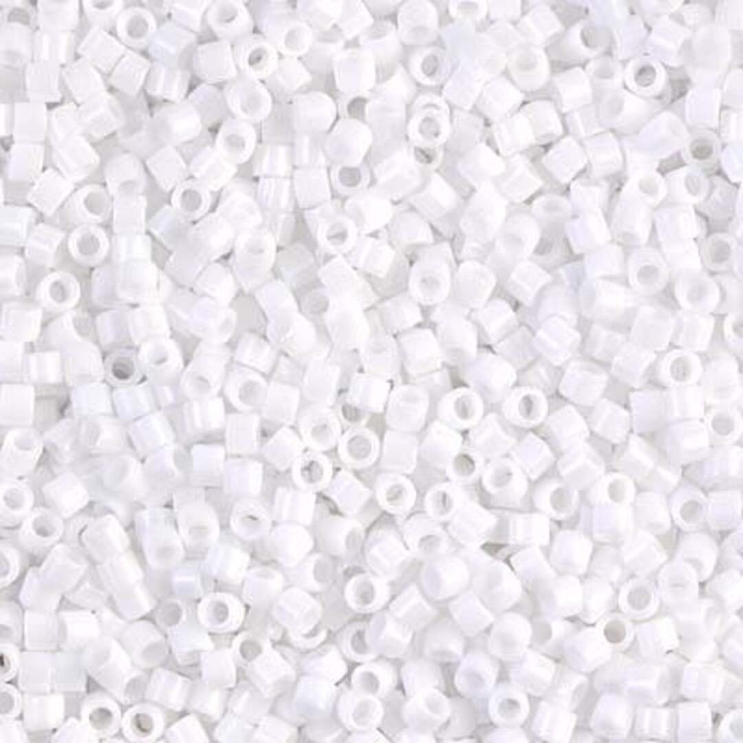 Delica, Chalk White, Miyuki 11/0, DB 0200, Vials Apprx. 50g, 22g or 5 ...