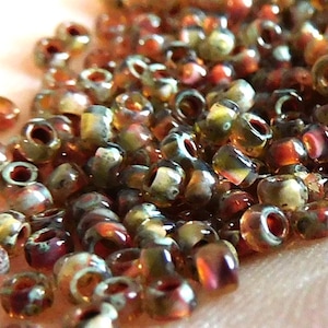 11-4505, Miyuki 22g Tr Light Smoky Topaz Picasso 11-4505, Miyuki 22g Tr Light Smoky Topaz Picasso