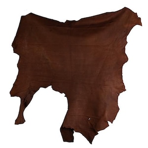 Nappa Calf Leather Hide, Cognac Color, Approximately 10ft square, 550g/1lbs 3oz, Full Grain Skin, Soft and Sipple, Beautiful Quality