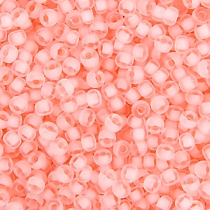 11-1934, Miyuki 22g Semi Matte Baby Pink Lined Crystal 11-1934, Miyuki 22g Semi Matte Baby Pink Lined Crystal