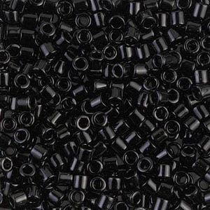 Delica, Seed Beads Delica, Black Opaque, Miyuki 11/0, DB 0010,  Seedbeads, Glass Beads, Directly from Supplier, Wholesale Available