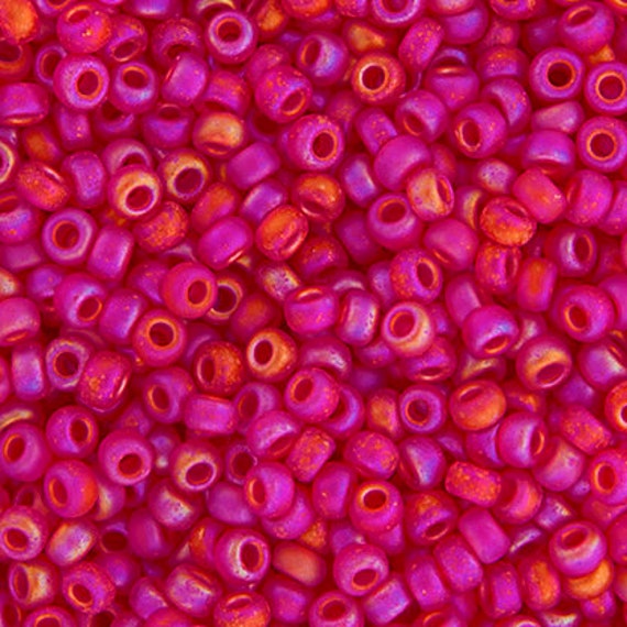 8-141FR, Miyuki 22g Matte Transparent Ruby AB 8-141FR, Miyuki 22g Matte Transparent Ruby AB