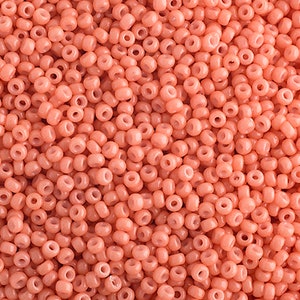 11-4462, Miyuki 22g Duracoat Op Med Salmon Pink 11-4462, Miyuki 22g Duracoat Op Med Salmon Pink