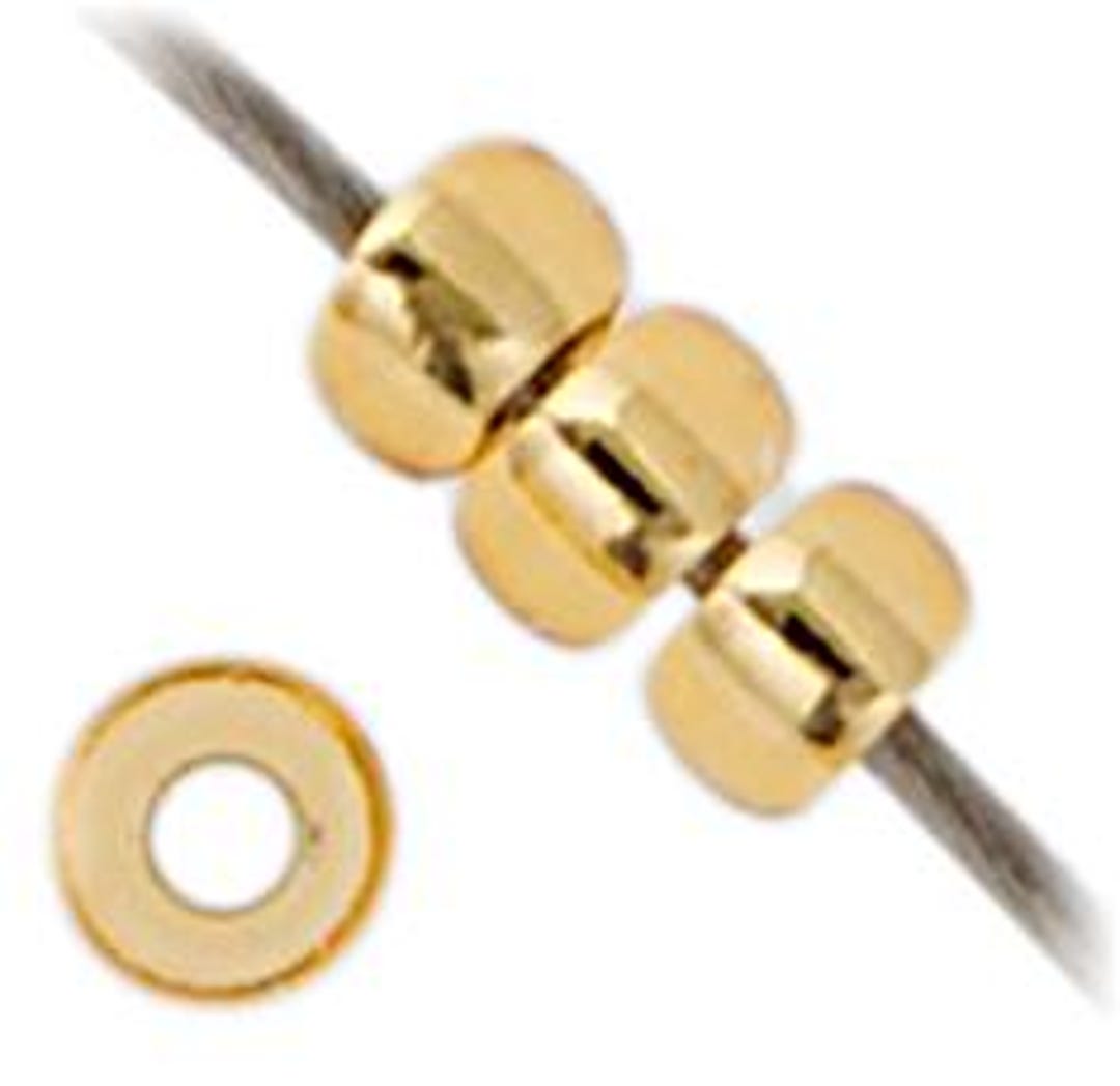 Miyuki 8/0, Seed Beads, Gold Silver Lined, 22g, 8-0003, Glass
