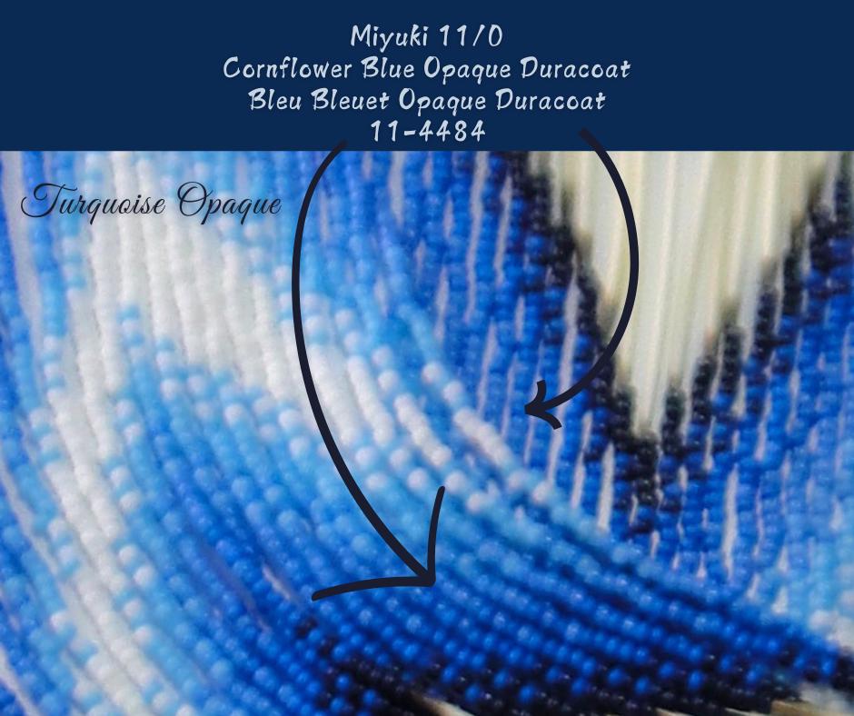 小物 miyuki Miyuki 11/0, Seed Beads, Cornflower Blue Opaque, Duracoat, 50g, 22