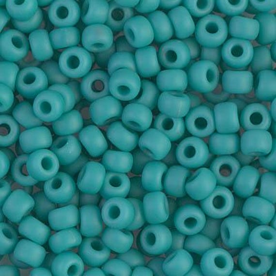 11-412F, Miyuki 22g Matte Green Turquoise 11-412F, Miyuki 22g Matte Green Turquoise