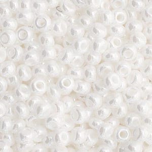 White Luster Opaque, Czech 11/0, Preciosa, 35052, Seed Beads, 22 g Tubes or 50 g Bags, Nice Selection of Colors, Great Prices
