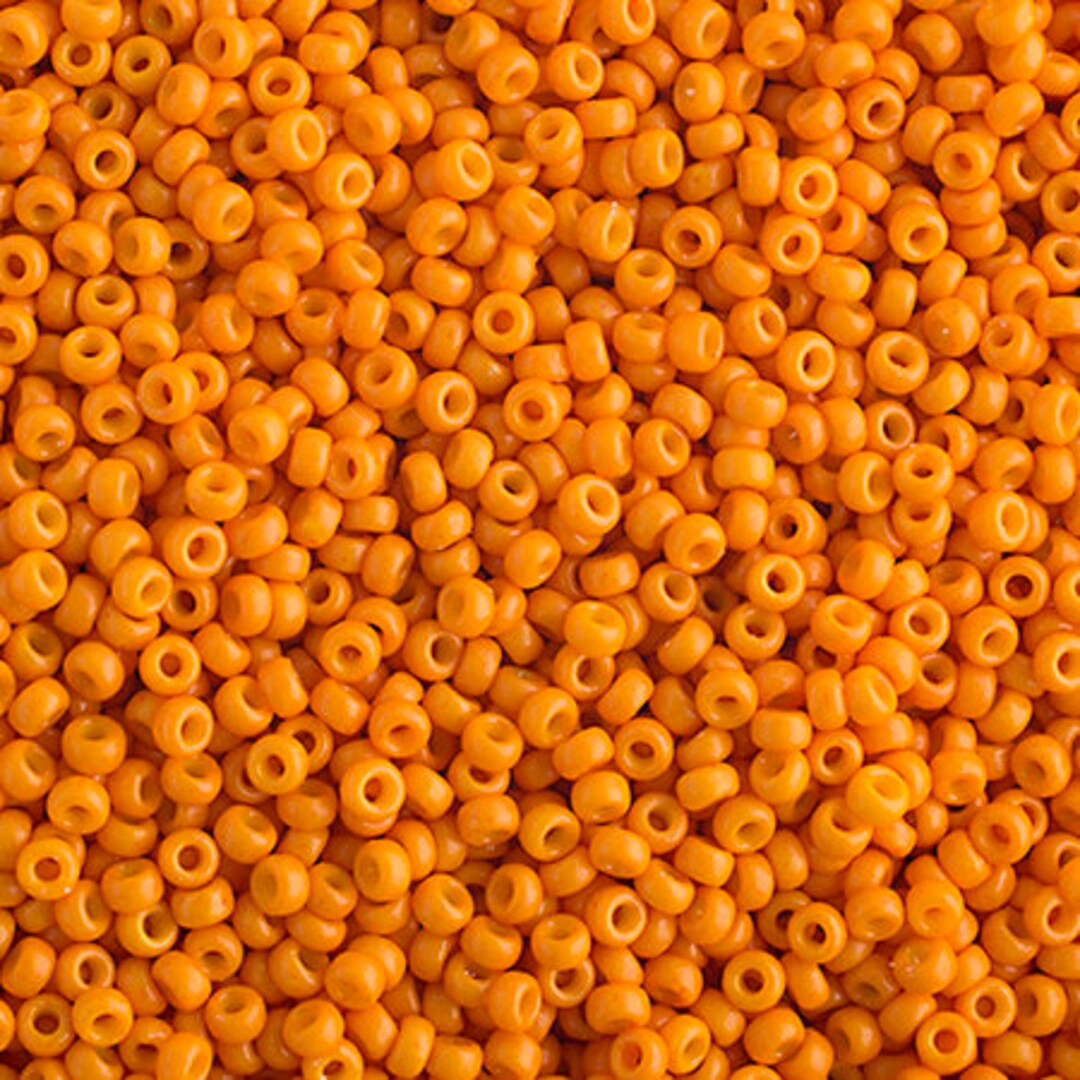 11-4454, Miyuki 22g Duracoat Op Cheddar Orange 11-4454, Miyuki 22g Duracoat Op Cheddar Orange